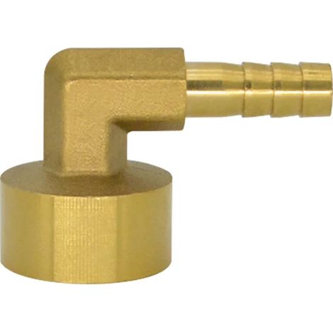 Raccord coudé mâle/femelle YQBS en laiton argenté (tuyau de 12 mm de diamètre extérieur), adaptateur de joint et de coupleur. (1/5)