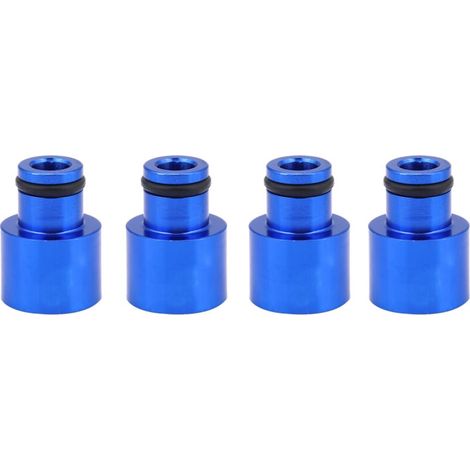 Adaptateurs d'injecteur de carburant bleu, 4 pièces, entretoises externes pour injecteurs RDX pour B16 B18 D16Z D16Y (1/5)