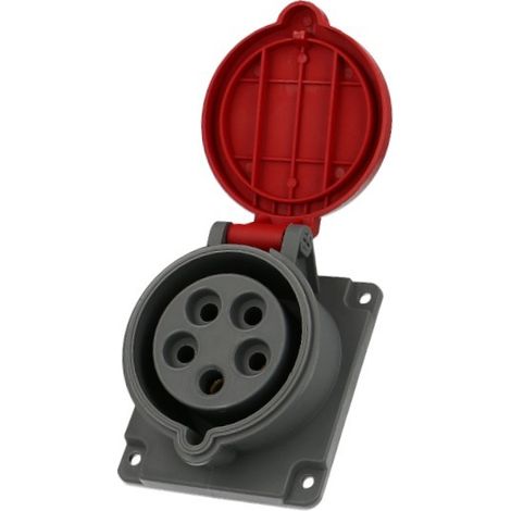 Solera – Socle femelle CEE triphasé 5 x 32A – Indice de protection IP44 – Tension d'emploi 400V – Pour chantiers humides