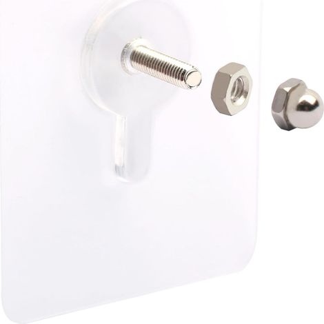 20 Pièces Adhésif Vis Murales Clous de Suspension Auto-Adhésifs pour Accrocher Vis Adhésives Montage Mural Crochets pour Cuisine Salle de Bain Chambre Salon (1/5)