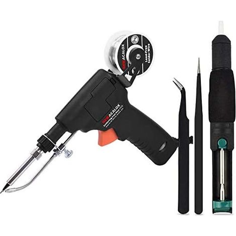 YMYNY Pistolet à souder,60W Chauffage Interne Fer à Souder Automatique Envoyer Tin Avec Interrupteur D'alimentation RéParation De Soudage Outil (1/5)