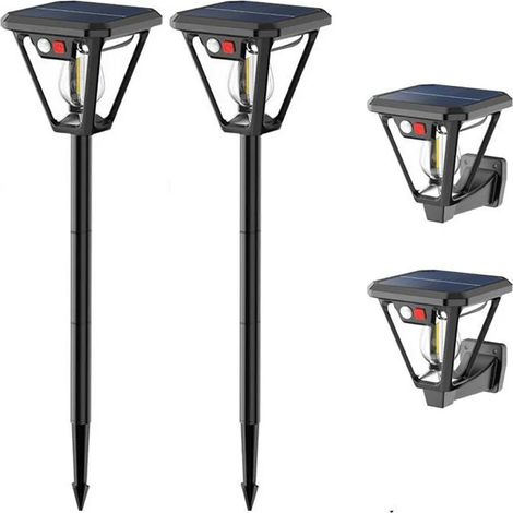 2 Park Lampe Solaire,Étanche IP65 3 Mode d'éclairage avec Détecteur de Mouvement pour jardin (1/4)