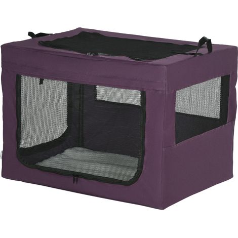 80cm Pet Carrier, with Cushion, for Small Medium Dogs - Purple (1/5)