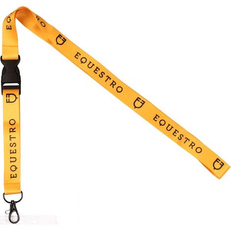taglia unica, Giallo: Porta Badge con cordino logo Equestro