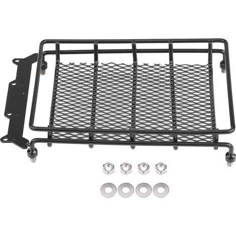 Accessoire pour Véhicule RC - Barre de Toit et Bac à Bagages en Acier pour Voiture 1/10 Crawler (Taille M) (1/5)