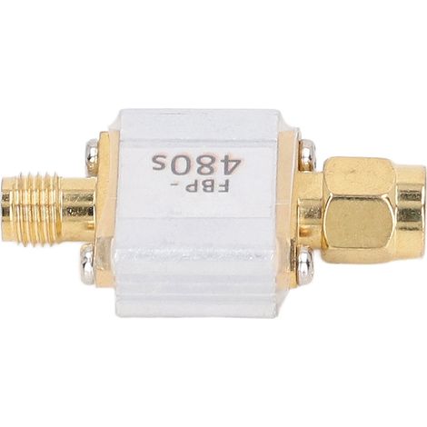 Filtre SAW passe-bande récepteur 480 MHz 50 Ohm faible perte d'insertion anti-brouillage en alliage d'aluminium avec connecteurs SMA M/F (1/5)