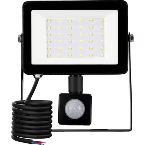 LED Outdoor Floodlight, 30W Outdoor Light with Motion Sensor 6500K LED Outdoor Spotlight, IP66 Security Lamp, for Garden Construction Site Terrace Garage Lawn Party LED Outdoor Lighting