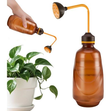 1 arrosoir intérieur, 450 ml, bec fin pour bonsaïs, arrosoir précis pour semis et plantes délicates