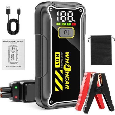 Booster Batterie Voiture 7000A Démarreur de Voiture 12V Démarreur de Batterie (Jusqu’à 10L Essence (1/5)