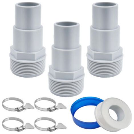 Kit d'adaptateurs universels pour tuyau de piscine, compatible avec les raccords Hayward de 1-1/4 pouce et 1-1/2 pouce (1/5)