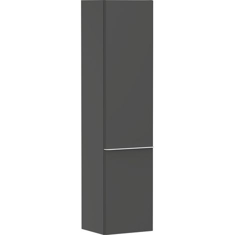 Hansgrohe Xelu Q - Hochschrank 40x165x35 cm, 2 Türen, Scharniere links, mattgrau/mattweiß 54136700 (1/5)