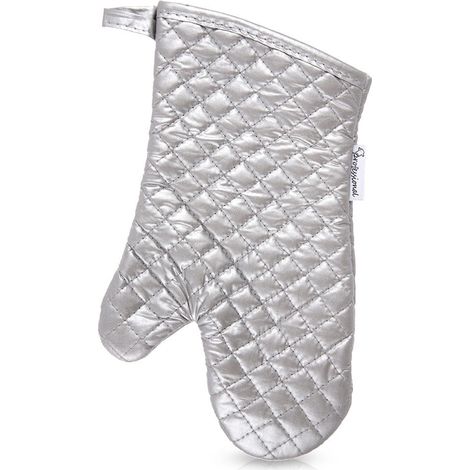 Cotton Oven Glove, Silver, 30.5 cm, Heat Resistant (1/5)