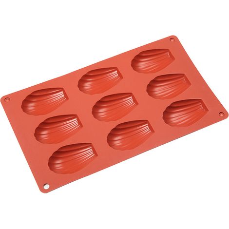 Moule À Madeleines - Silicone Alimentaire - 9 Cavités - Résistant À La Chaleur - Pour Four Et Congélateur - 1 Pièce (1/5)