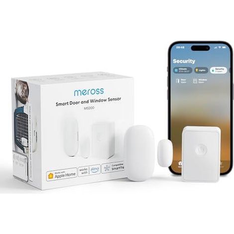 meross MS200HHK-EU Sensor de puerta WiFi compatible con HomeKit