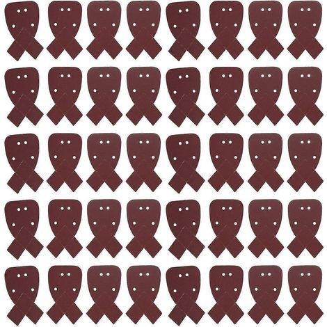40-teiliges Schleifpapier-Set, Körnung 120, 4 Löcher, Aluminiumoxid-Polierblätter, Zubehör für Schleifmaschinen