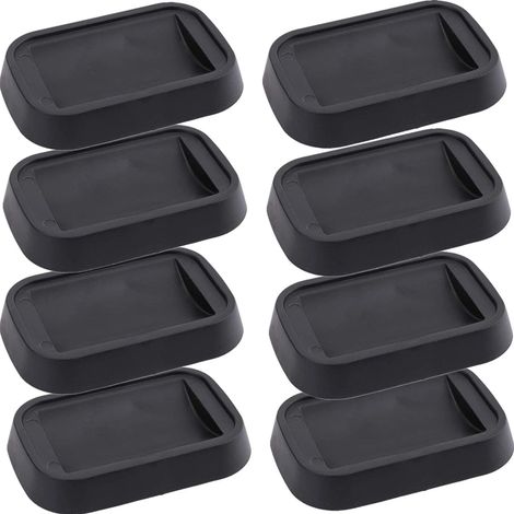 Patins antidérapants pour roulettes de meubles, coupelles en caoutchouc pour roulettes de chaise, patins rectangulaires pour roulettes de chaise, coupelles pour roulettes de piano et de chaise de bure (1/5)