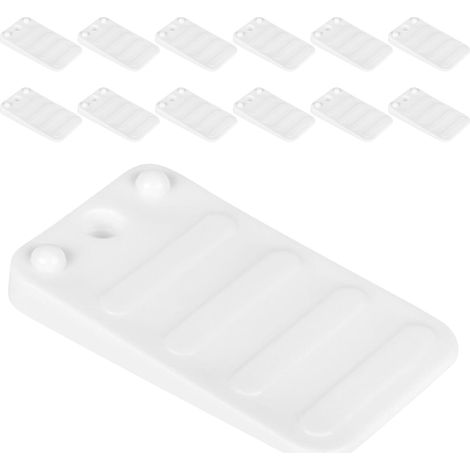 20 patins de nivellement blancs en ABS pour meubles, hauteur réglable (1/5)