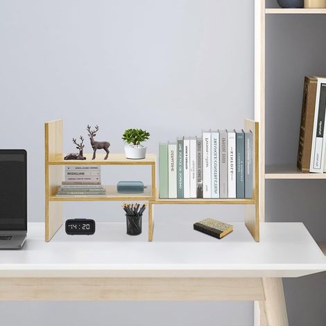 Tablette de bureau, tablette de bureau polyvalente, tablette de rangement de petit espace, bureau, maison, cuisine, 60 17 35cm (1/5)