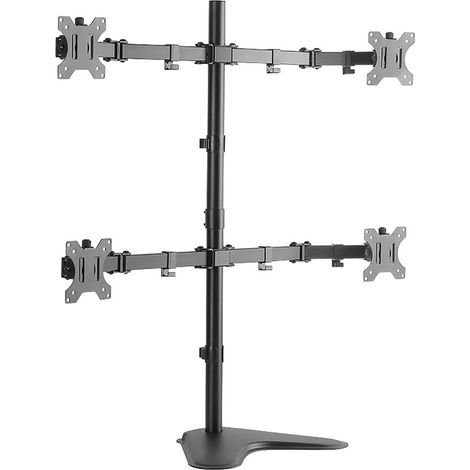 Logilink Soporte de Escritorio Cuádruple de Acero 13-32 Pulgadas