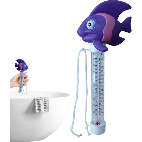 Thermomètre de Piscine Thermomètre Cartoon Flottant Grand Écran Lecture Facile pour Spas et Bains à Remous Intérieur Extérieur (1/5)