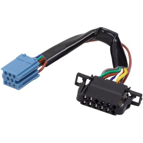 Cable Autoradio compatible avec changeur CD ISO mini 8pin vers 12pin compatible avec Audi VW 0.15m