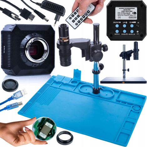 Microscopio digital Rosfix Earth Pro MCEP-0.5X + C谩mara ORION Pro KMOP-HDMI-USBI + Alfombrilla de silicona (base de hierro) 480x320mm