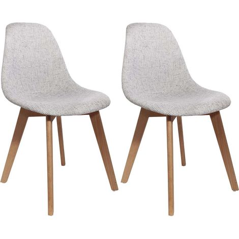 Chaise scandinave assise grosse maille (Lot de 2) (1/4)