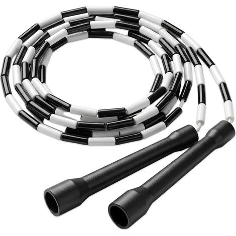 2.8m Adjustable Skipping Rope with ABS Handles and Tpe Beads - Tangle-free Skipping Rope - Skipping Rope for Adults Fitness Training Indoor Outdoor (1/5)