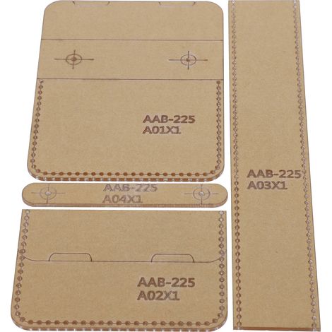 gabarits en acrylique pour la création de porte-monnaie/porte-monnaie en cuir, outils et accessoires de loisirs créatifs (1/5)