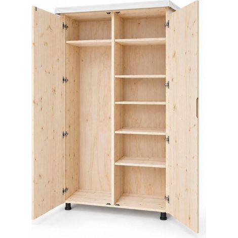 Armadio portascope da esterno in legno Sunwood, 100x40x205 cm (1/5)