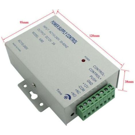 Alimentation convertisseur AC/DC 12V 3A 36W pour contrôle d'accès et serrures électriques (1/4)