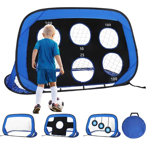 Randaco But de Football portable Pop-Up 4-en-1 Cage de Football avec Sac Mini Cage de football pour Enfan 120x80x80 cm 1pcs