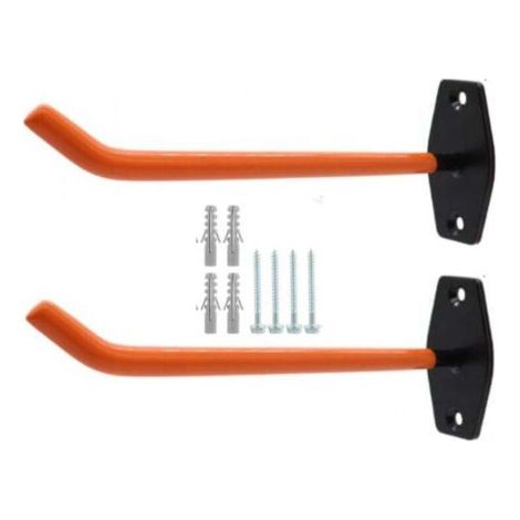 Lot de 2 supports de pneu à encre pour support de rangement mural 26 cm Grands crochets de garage pour organiser garages, roues de pneus, échelle