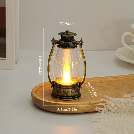 Décorations de Noël, lanternes en forme de poney, guirlandes lumineuses pour fêtes, bougies électroniques LED, lampes à pétro(Y036) (1/5)
