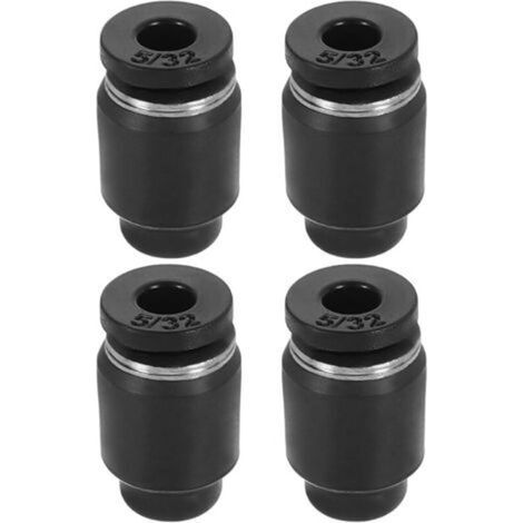 Lot de 4 raccords pneumatiques de style bouchon pneumatique, tube OD en plastique pour connecter le tuyau d'air pour systèmes hydrauliques et pneumatiques