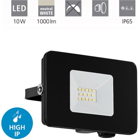 Faretto Esterno Moderna Faedo 3 Alluminio Nero Vetro Bianco Led (1/4)