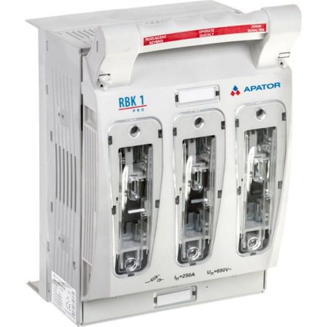 Interrupteur-sectionneur à fusible 250 A RBK 1 pro-SD-V 60 /V-borne 50-240 mm²/ 63-811750-101