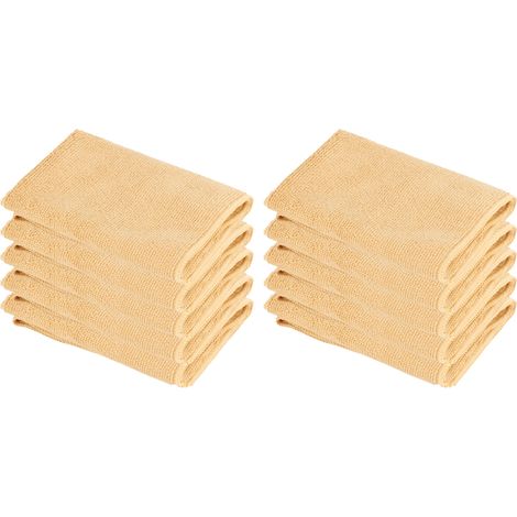 10 Mikrofaserhandtücher 30x30cm, schnell absorbierend, ultraschnell trocknend, weich und strapazierfähig (Khaki) (1/5)