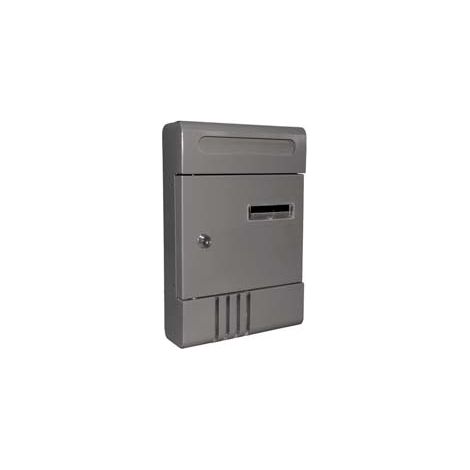 CASSETTA POSTALE IN METALLO PER ESTERNI ANTRACITE  cm.20,5x6,5x29h.  antracite    QUALITY