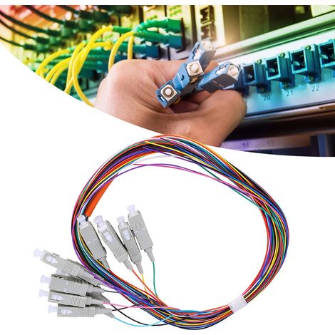 Câble fibre optique multimode à 12 cœurs, classe opérateur niveau 12, Sc UPC 62.5/125, gaine PVC. (1/5)