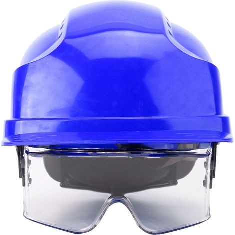 Zoternen Visiera Casco Elmetto Defender Occhiali di sicurezza integrati (Blu) (1/5)