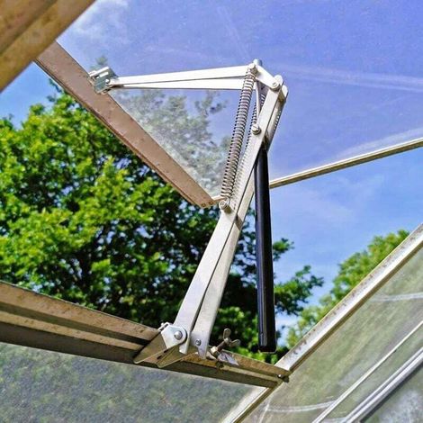 Automatic Window Openers for Greenhouses, 2PCS Double Spring Temperature Controlled Automatic Window Opener for Greenhouse and Shed Lifting Force 15kg (1/4)
