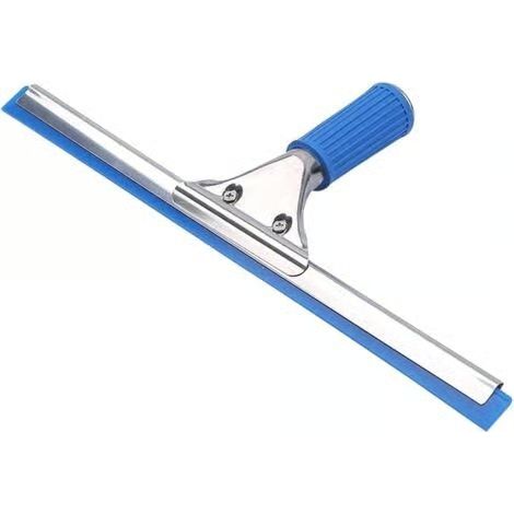 Raclette à vitres professionnelle - Nettoyage des vitres avec lèvre en caoutchouc, nettoyant silicone pour sols et douches avec manche et lame (1/5)