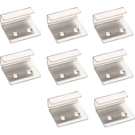CCYKXA  Lot de 8 supports de suspension acier inoxydable kit de fixation pour miroir support robuste pour carrelage en céramique (argent)