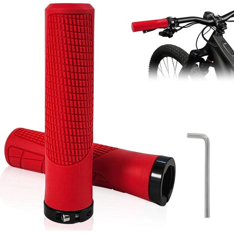 Ergonomische Fahrradgriffe Rot 22mm für MTB, E-Bike, Citybike (1/5)