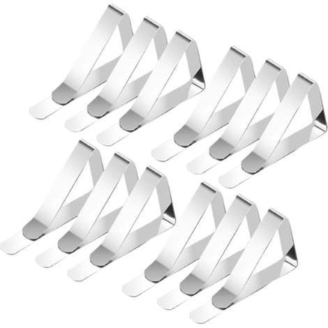 Pinces à linge argentées, lot de 12 (1/5)
