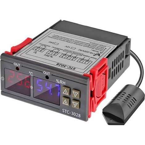 Contrôleur numérique de température et d'humidité-20 ℃ à +80 ℃ 00% RH +100% thermomètre hygromètre précis 110V-220V (1/5)