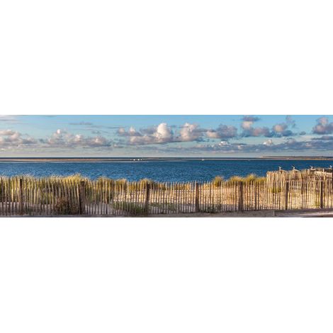 Tableau sur toile barrière du bassin 30x97 cm - Impression sur Toile Murale Décorative - Image imprimée en HD sur Toile - Toile sur Châssis en Bois FSC - Fabriqué en France