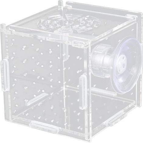 Breeding Box, Acrylic, Single Grid, Waterproof, For Fry and Shrimp (1/5)