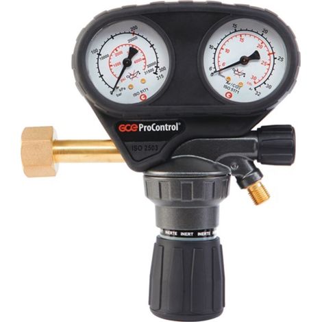 Regolatore di pressione bombola ProControl Argon / CO 200bar 1 stadio 30l/min GCE RHÖNA (1/3)
